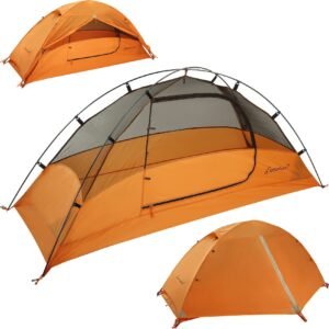 Lightweight Tent for Backpacking - 1/2/3/4 Person Ultralight Backpacking Tent, Waterproof Easy Setup Camping Tent, Hiking Tent for Outdoor, Hiking and Mountaineering